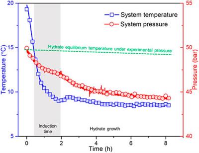 Investigating hydrate formation and flow properties in water-oil flow systems in the presence of wax